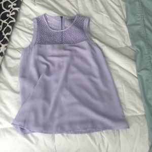 Flowy lavender naked zebra shirt