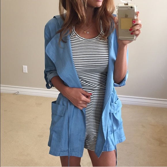 • SOLD • Chambray Jacket L - Picture 4 of 4