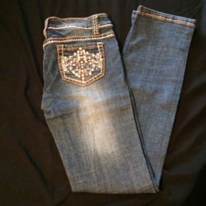 Dark Jeans with design on back