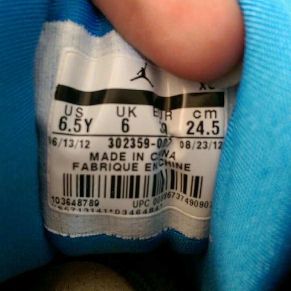 SOLD Jordan 9 black/photo blue/white - Picture 3 of 4