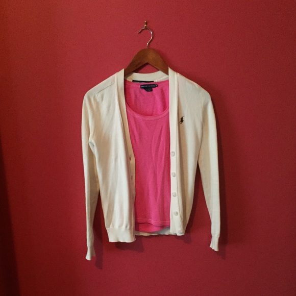 Polo Ralph Lauren sport cardigan and tank
