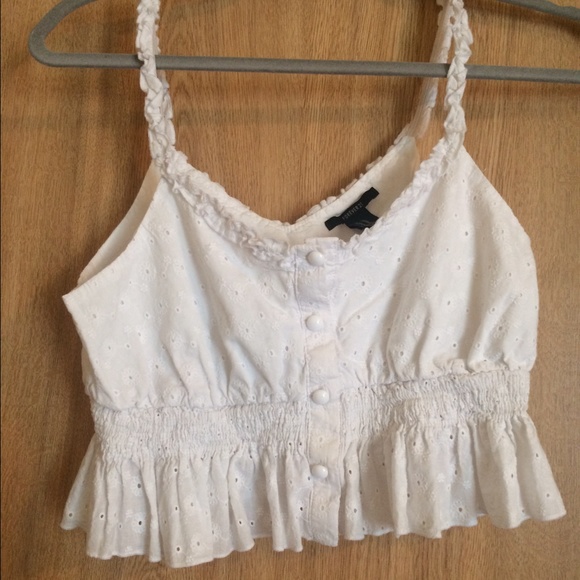 White Crop Top