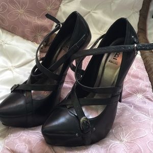 Black tall heels