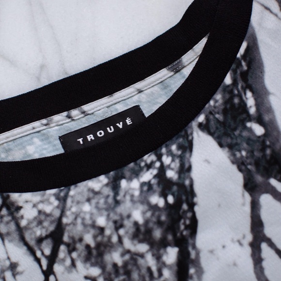 Trouvé Black Grey Top - Picture 4 of 4