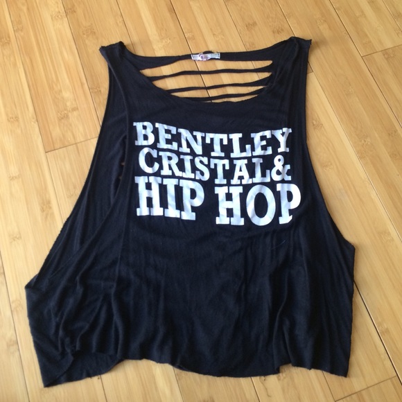 Bentley crystal & hip hop cut shirt