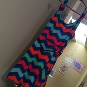 Chevron, Belted Dress!