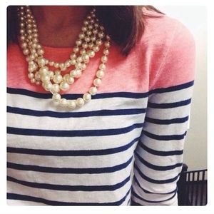 Jcrew stripped color block top