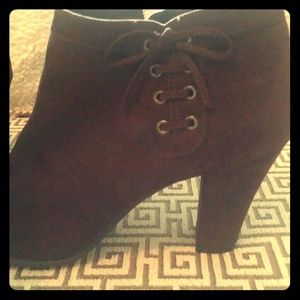 Dark brown ankle boots