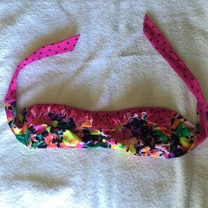 Rainbow colored bikini top