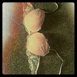 Beautiful white lace bra