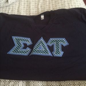 Sigma delta tau, SDT, vineyard vines letters, XL