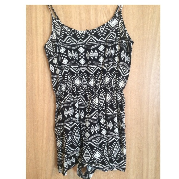 Black and White Romper