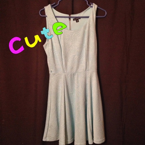 Blue skater dress