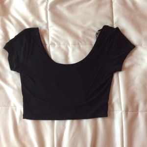 Black crop top