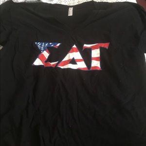 Sigma delta tau, SDT letter t shirt, size L