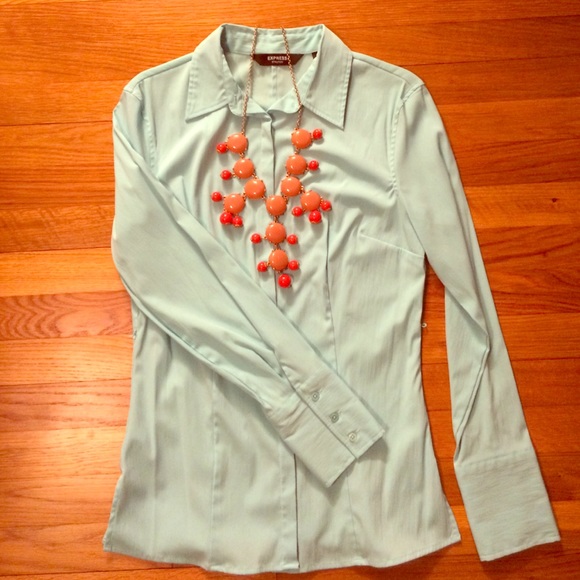 Express Light Blue Blouse