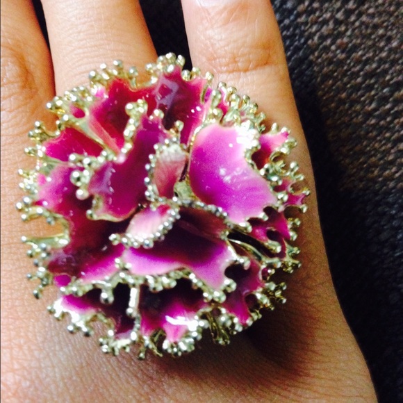 💍Purple & Gold ring - Picture 2 of 3