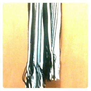 Black & white sparkly scarf