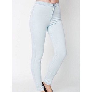 American Apparel Light Wash Easy Jeans