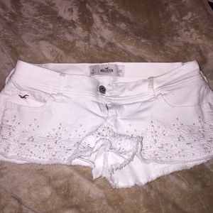 Hollister White Shorts SIZE 9