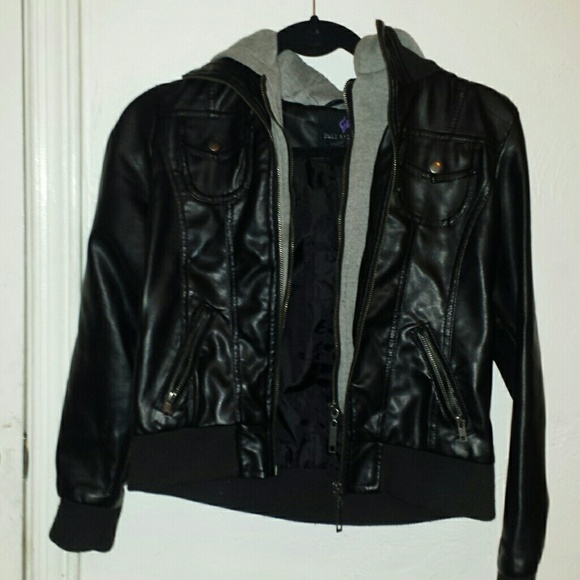 Kids Black "Leather" jacket
