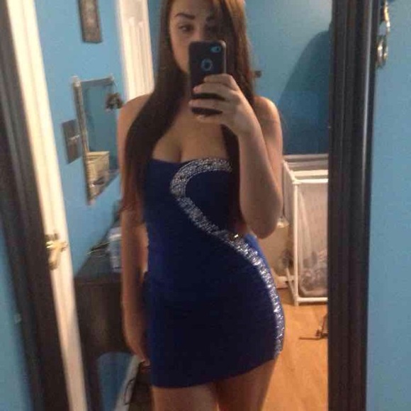 Royal blue dress