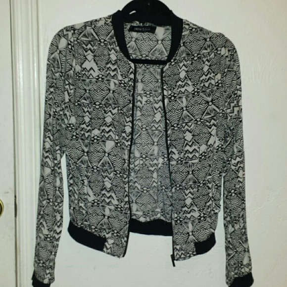 Black and white patterned jacket