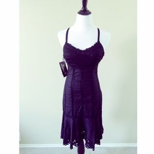 ✂️Reduced✂️NWT sexy black linen dress