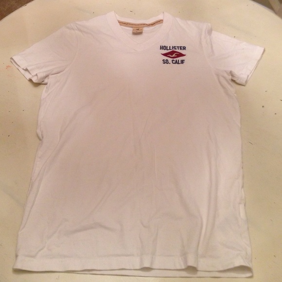 Men's Hollister White T-Shirt