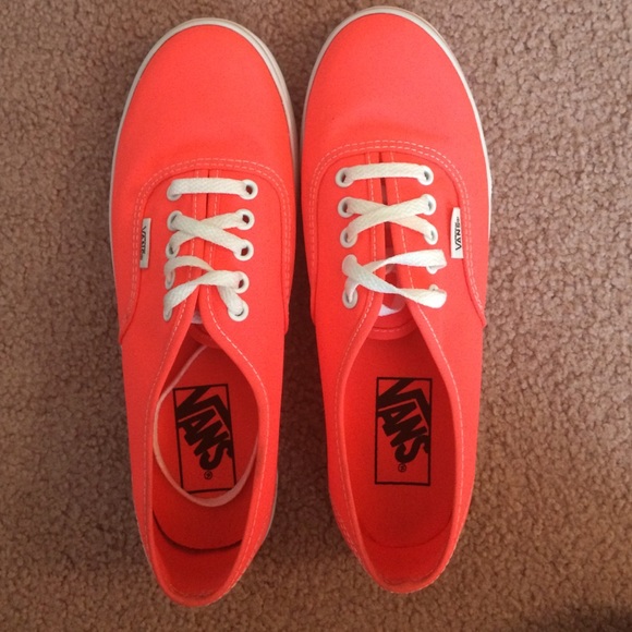 Neon Coral Vans
