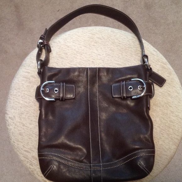 Brown Leather Coach purse