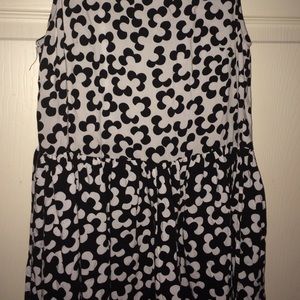 Black and white floral dress