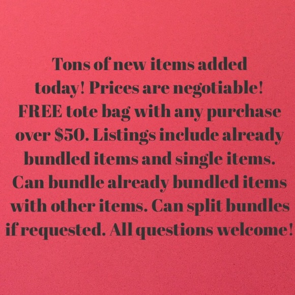 REASONABLE OFFERS. NEW LISTINGS.