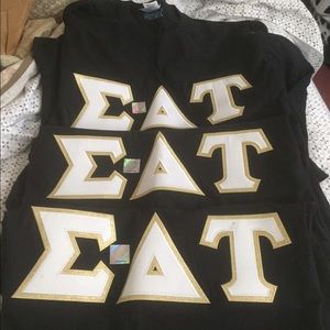 Sigma delta tau, SDT family letters, all three!