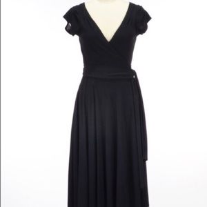 Diane von Furstenberg black wrap dress