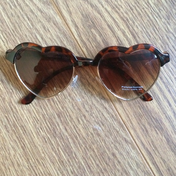 Heart shaped sunglasses