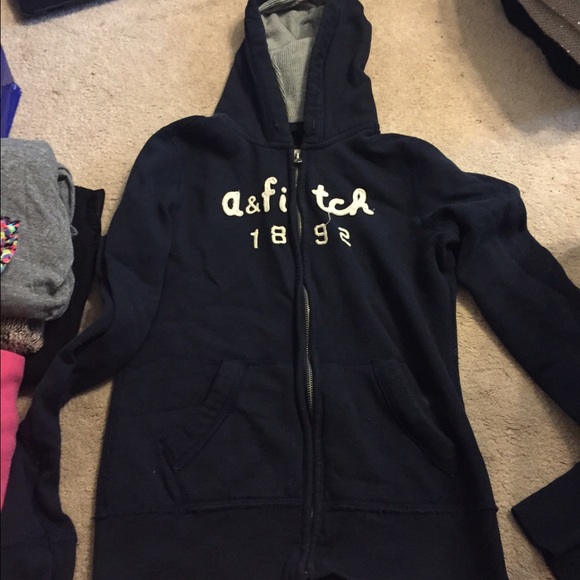 Blue zip up jacket