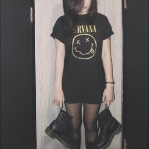 nirvana top // seen on zayn Malik