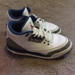 Jordan true blue 3's