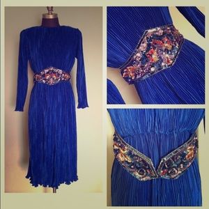 Vintage Royal Blue Dress