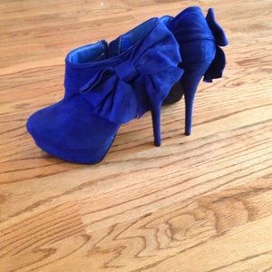 Charlotte Russe Blue Booties
