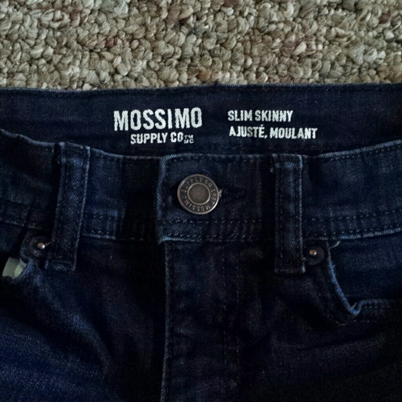 Mossimo Sup. Co. Dark blue slim skinny jeans