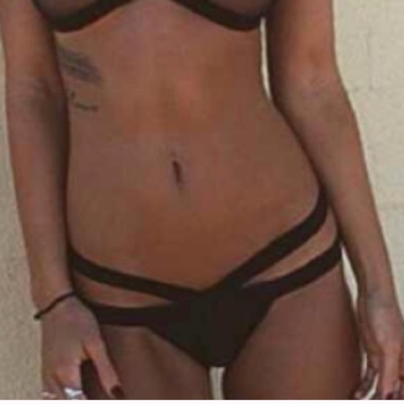 Black bathing suit bottom