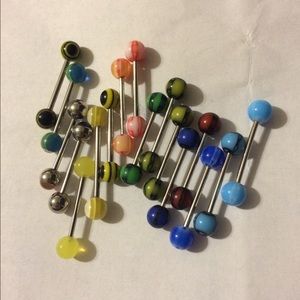 New 40 Tongue Rings
