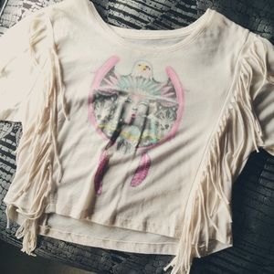 Pac Sun Galactic Dream Catcher Fringe T-Shirt