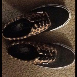 Vans cheetah print sneakers