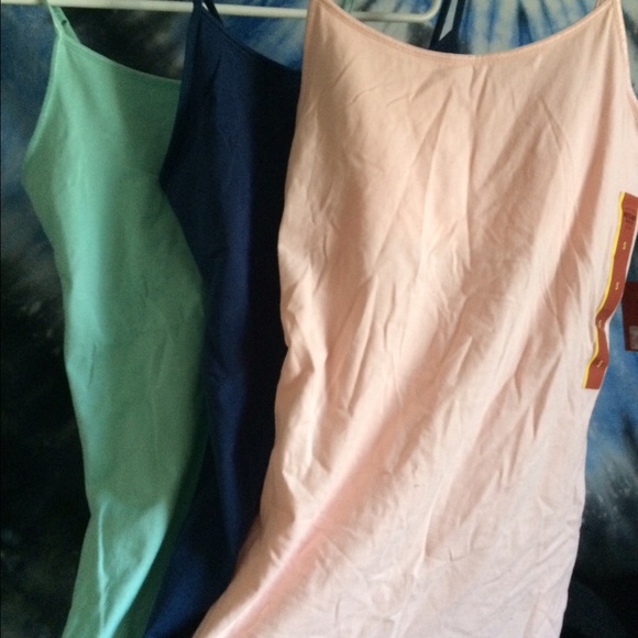 Three tank shirts different colors