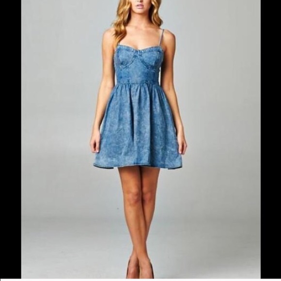 Acid Denim Dress Size: S