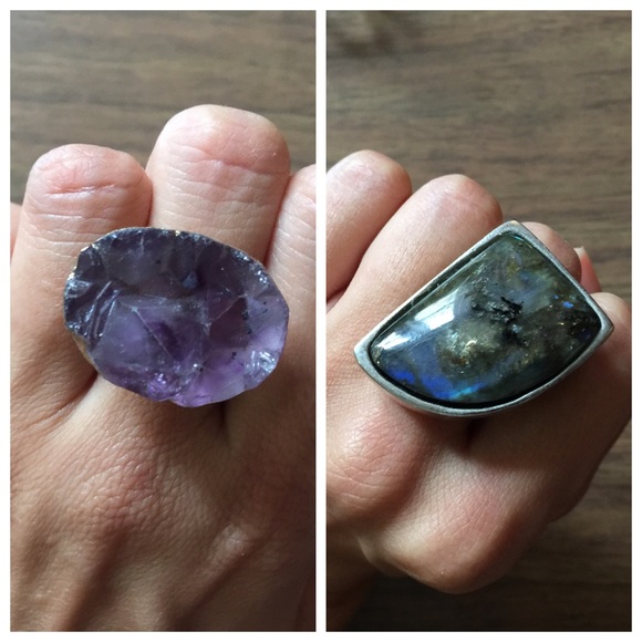 🚫SOLD🚫 Stone ring bundle!
