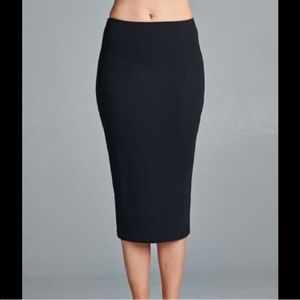 Black Midi Skirt